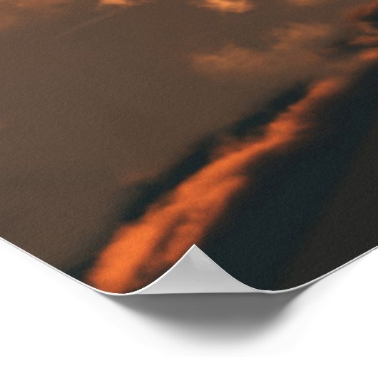 F22 Fighter Jet bei Sunset Print Poster (Ecke)