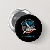 F22 Raptor American Patriotic Fighter Jet 4. J Button (Vorne & Hinten)