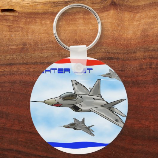 F22 Raptor Kampfflugzeug Schlüsselanhänger (Vorderseite)