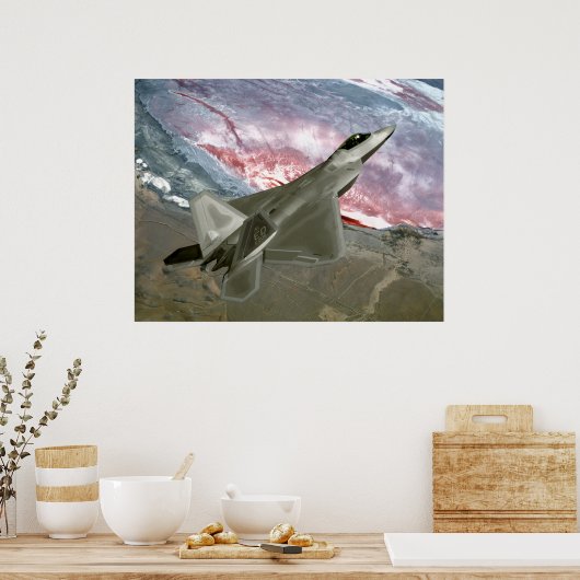 F22 Raptor Poster (Küche)
