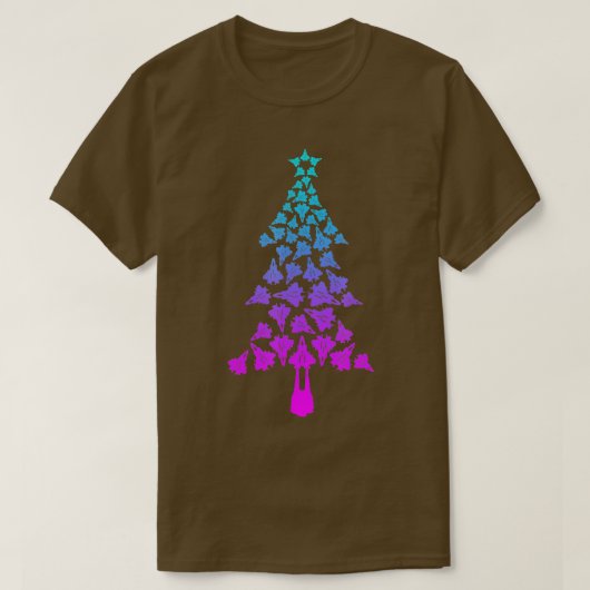 F22 Weihnachtsfighter Jets F22 Raptor Christma T-Shirt (Design vorne)
