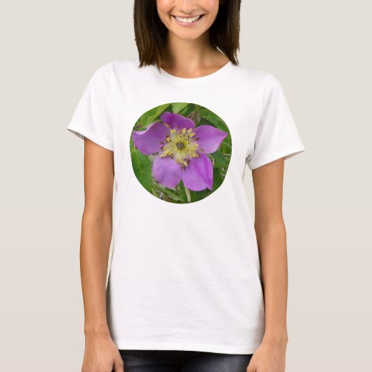 F24w Alberta Wild Rose Prickly Rose T-Shirt (Vorderseite)