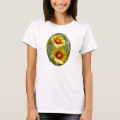 F25w Gelbe Wildblumen Gaillardia T-Shirt (Vorderseite)