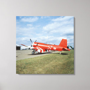 F2G-1D Super Corsair Flugzeug auf der Luftshow in Leinwanddruck