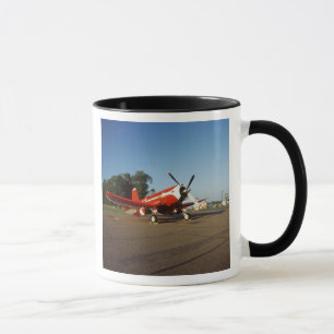 F2G-1D Super Corsair Flugzeug auf einer Luftfahrts Tasse