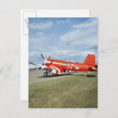 F2G-1D Super Corsair Flugzeug bei der Flugmesse in Postkarte (Vorne/Hinten)