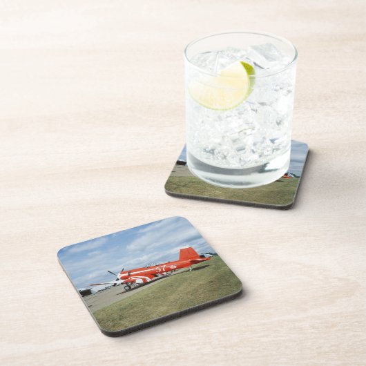 F2G-1D Superseeräuberflugzeug an der Flugschau Getränkeuntersetzer (Rechte Seite)