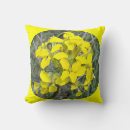 F33w Gelbe Wildblumen Kissen