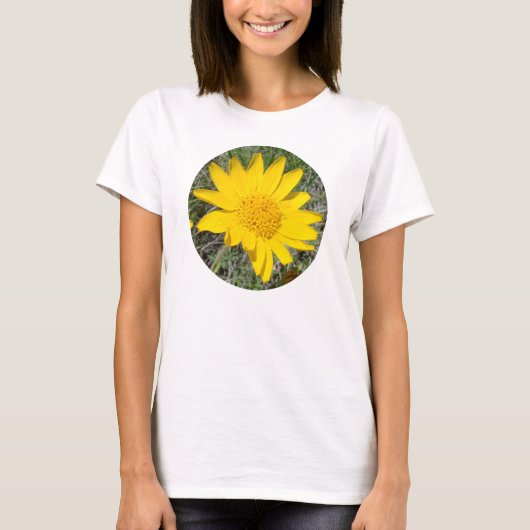 F34wmb Gelbe Wildblume Nezezee T-Shirt (Vorderseite)