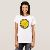 F34wmb Gelbe Wildblume Nezezee T-Shirt (Vorne ganz)
