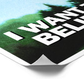 F35 Joint Strike Fighter I Want To Believe Poster (Ecke)