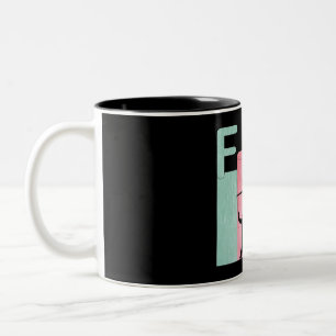 F35 Vintage Luftwaffe-Kampfjets Zweifarbige Tasse