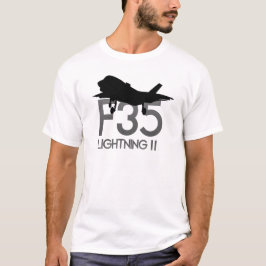 F35 - Weißstrahlflugzeug T-Shirt
