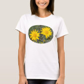 F35wma Gelbe Wildblumen Niezeweed T-Shirt (Vorderseite)