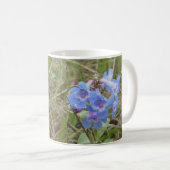 F3 Blaue Wildblumen schlanker Blauzungenkraut Kaffeetasse (VorderseiteRechts)