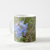 F3 Blaue Wildblumen schlanker Blauzungenkraut Kaffeetasse (Vorderseite Links)