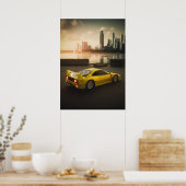 F40 in der Stadt: Roher Power und Schönheit Poster (Küche)