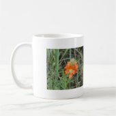 F40 Orangefarbene Wildblumen Kaffeetasse (Links)