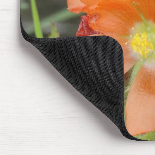 F40 Orangefarbene Wildblumen Mousepad (Ecke)