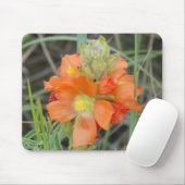 F40 Orangefarbene Wildblumen Mousepad (Mit Mouse)