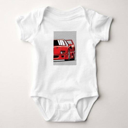 F40 Racing Baby Strampler (Vorderseite)