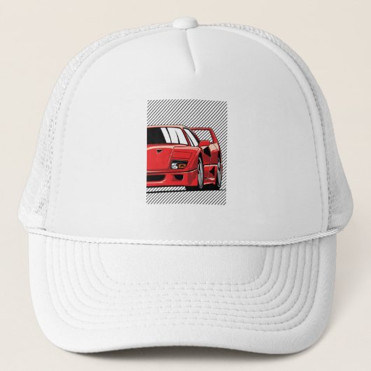 F40 Racing Truckerkappe (Vorderseite)