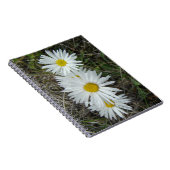 F42 Weiße Wildblumen glatter Aster Notizblock (Rechte Seite)