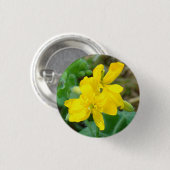 F44 Gelbe Wildblumen WildSenf Button (Vorne & Hinten)