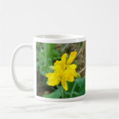 F44 Gelbe Wildblumen WildSenf Kaffeetasse (Links)