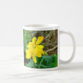 F44 Gelbe Wildblumen WildSenf Kaffeetasse
