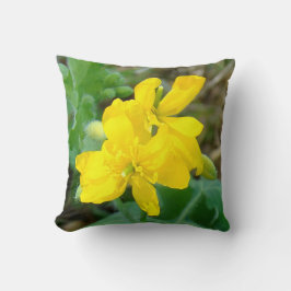 F44 Gelbe Wildblumen WildSenf Kissen