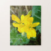 F44 Gelbe Wildblumen WildSenf Puzzle (Vertikal)