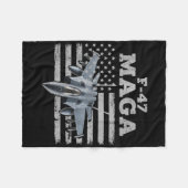 F47 Fighter Jet F-47 Jet Fighter Aircraft Fleecedecke (Vorderseite (Horizontal))