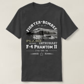 F4-Kampfflugzeug PHANTOM II T-Shirt (Design vorne)