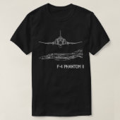 F4 Phantom Fighterjet T-Shirt (Design vorne)