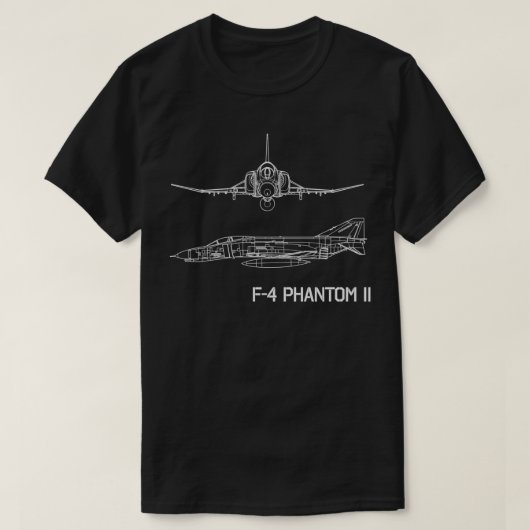 F4 Phantom Fighterjet T-Shirt (Design vorne)