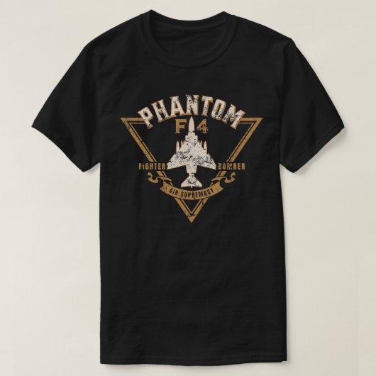 F4 Phantom II Naval Fighter Bomber Jet Interceptor T-Shirt (Design vorne)