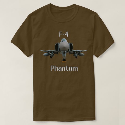 F4 Phantom Kampfflugzeug-Abfangjäger T-Shirt (Design vorne)