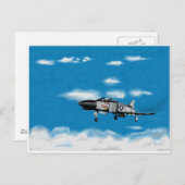 F4 Phantom Navy Jet Fighter Postkarte (Vorne/Hinten)