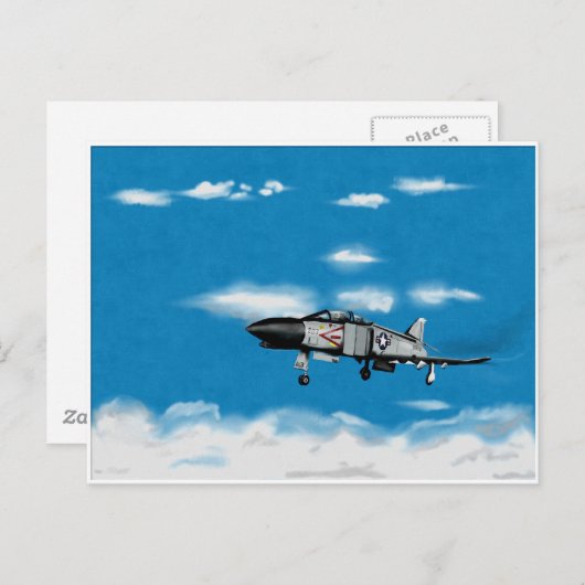 F4 Phantom Navy Jet Fighter Postkarte (Vorne/Hinten)