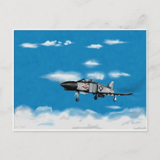 F4 Phantom Navy Jet Fighter Postkarte