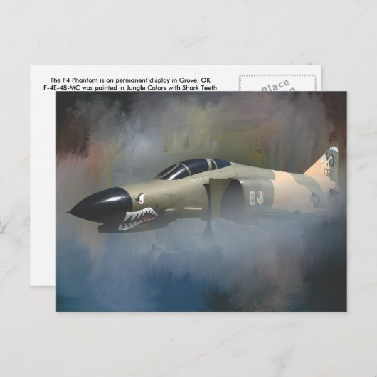 F4 Phantom-Postkarte 2 Postkarte (Vorne/Hinten)