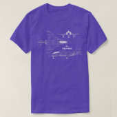 F4 Phantom Schematics T-Shirt (Design vorne)