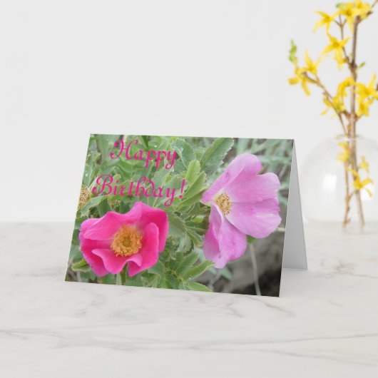 F4 Wilde Rose Karte (Gelbe Blume)