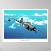 F4F Wildcat"Karo sechs.Null" Poster (Vorne)