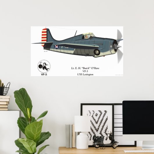 F4F Wildcat (O'Hare) Poster (Heimbüro)
