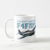 F4F Wildcat | WW2 Plane Kaffeetasse (Links)