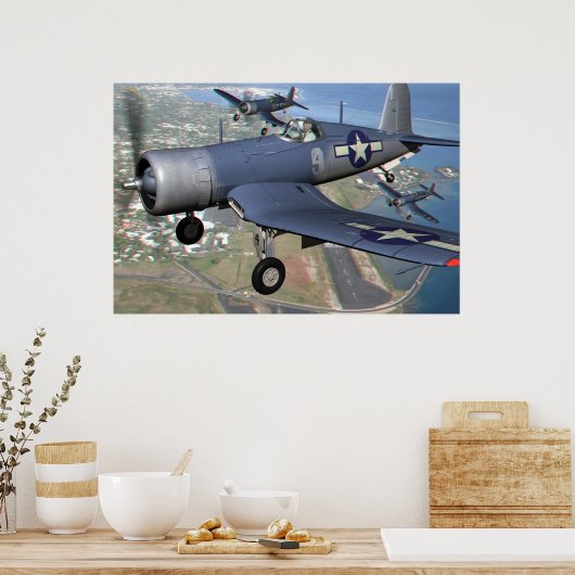 F4U 3D-Anaglyph Poster (Küche)