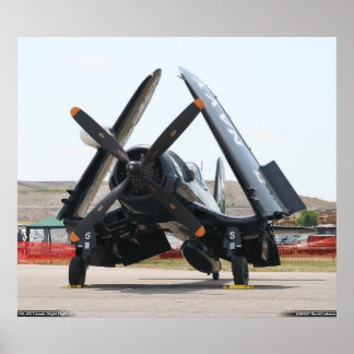 F4U-4N Corsair (Nachtkämpfervariante) Poster