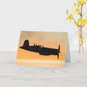 F4U Corsair Fighter Karte (Gelbe Blume)